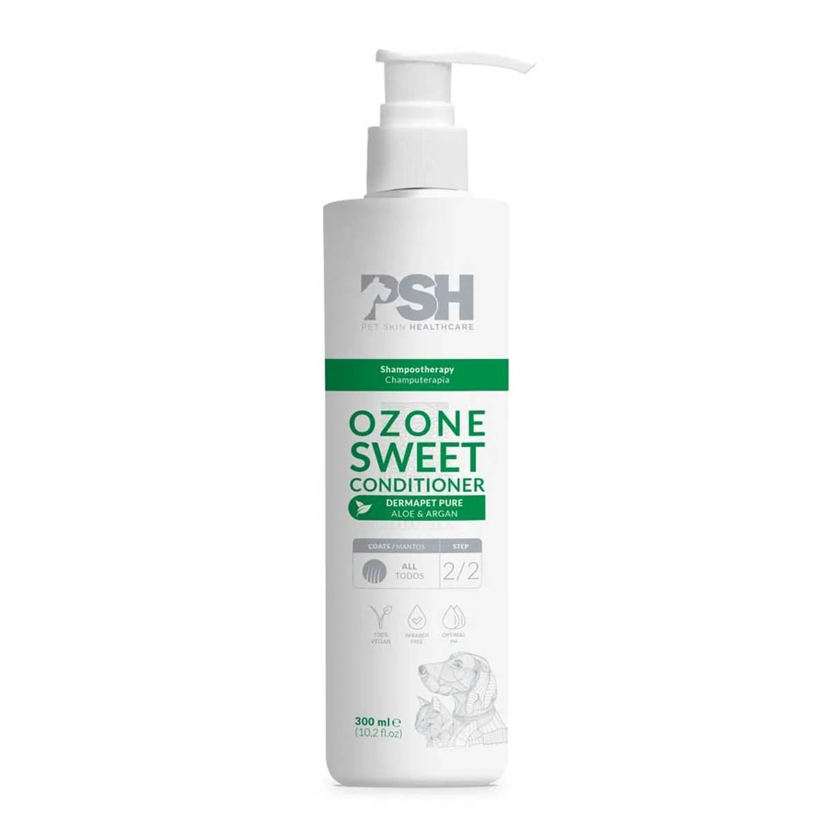 GENERICO - Acondicionador Dermatosis para Mascotas Ozone Sweet PSH 300 ml