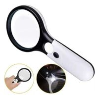 Lupa Lectura Iluminación Luz Led Zoom 45x 3x Joyería Doble