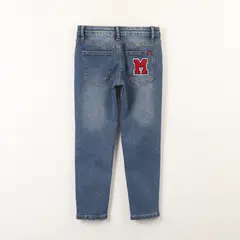 DISNEY - Jeans Niño Mickey Logo Azul