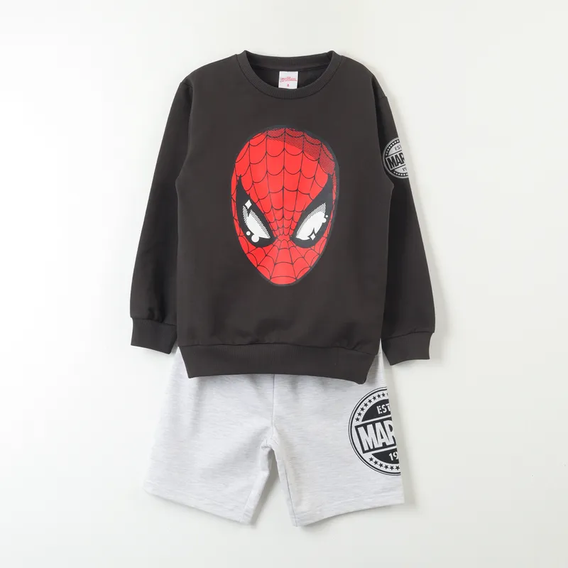 MARVEL - Conjunto Comfy Niño Spiderman Mascara Gris Marvel