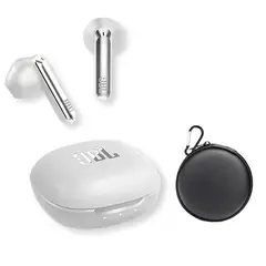 JBL - Audífonos Bluetooth T280TWS X2 -Blanco Y Estuche