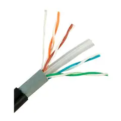 ULINK - CABLE UTP CAT6 305 MTS, EXTERIOR 23 AWG, NEGRO