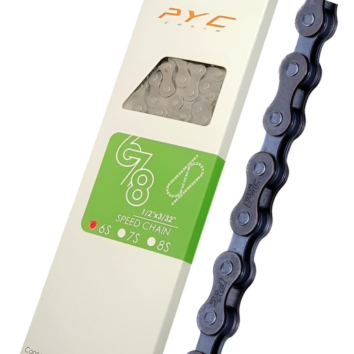 GENERICO - Cadena Bicicleta Pyc P6003 6 V Compatible Shimano Mtb Urbana