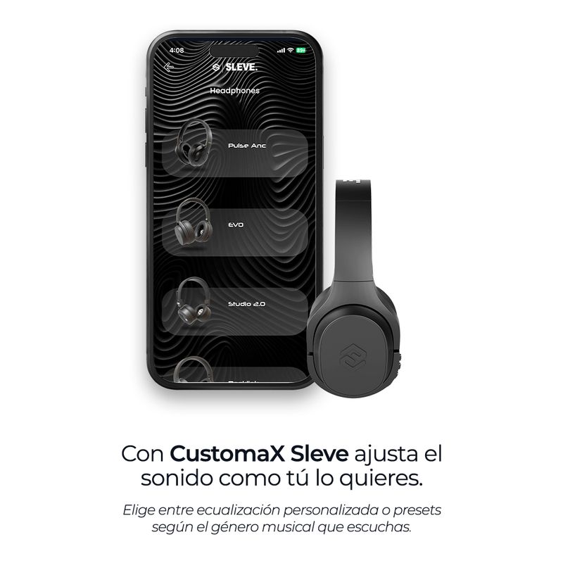 SLEVE Audifonos Inalambricos Bluetooth Sleve Rocklink 2Gen Black