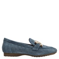 Mocasin Mujer Casual Celeste