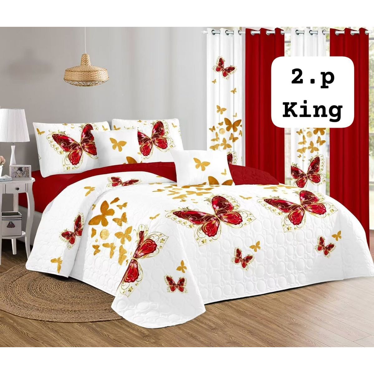 GENERICO - Cubrecama - Cobertor Quilts de Verano 2,5 plazas - King