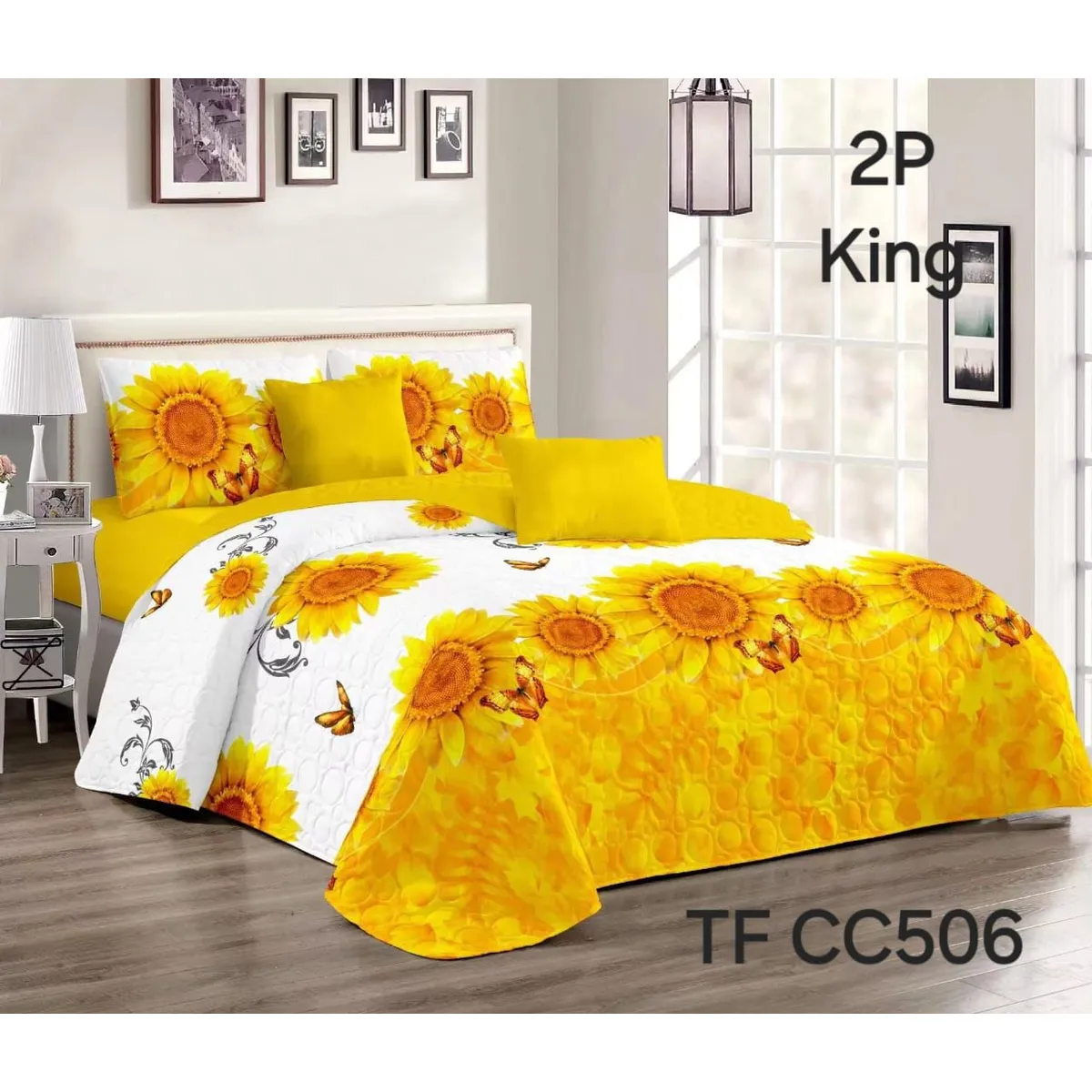 GENERICO - Cubrecama - Cobertor Quilts de Verano 2,5 plazas - King