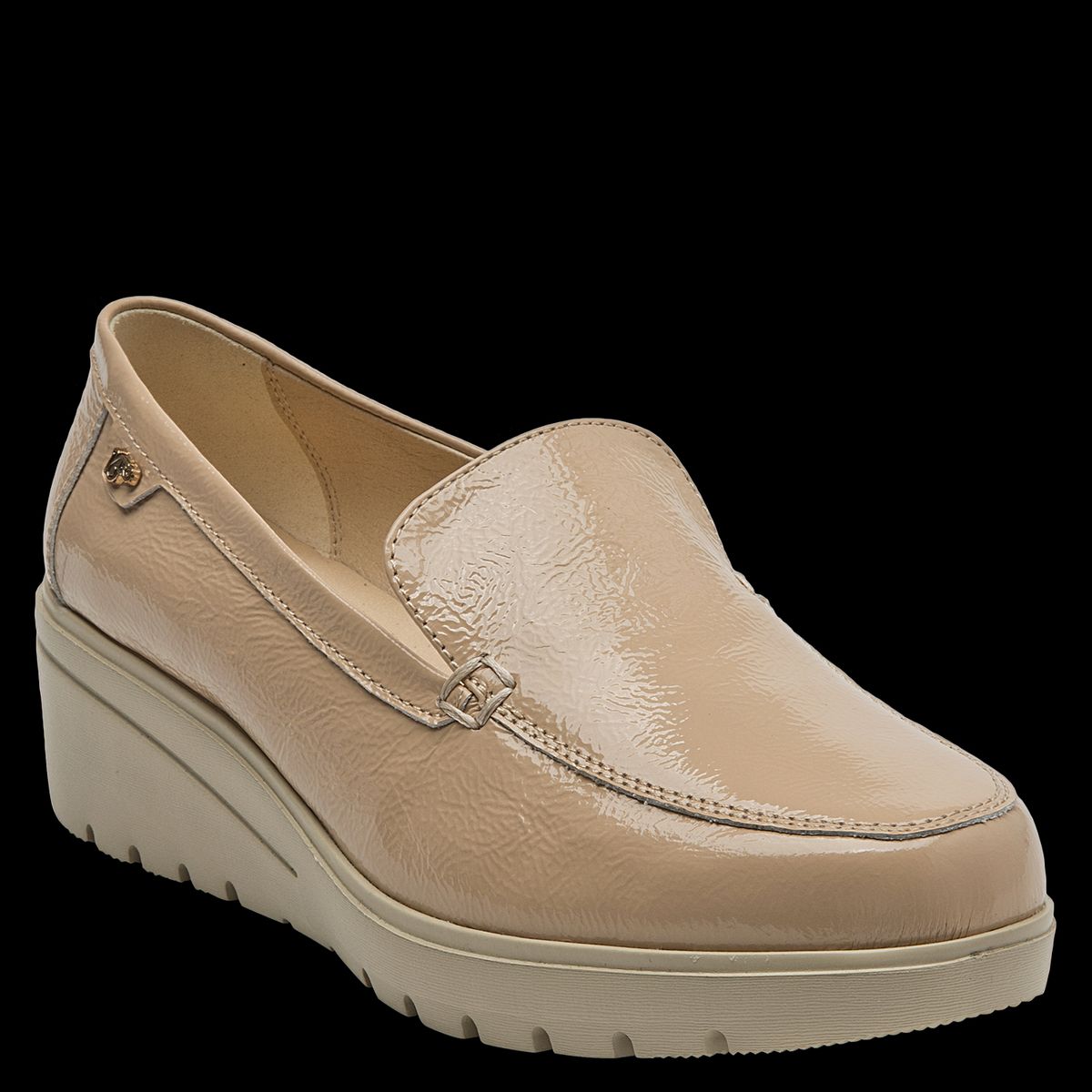 16 HRS - Mocasín Mujer Formal Beige