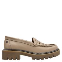 Mocasín Mujer Casual Beige