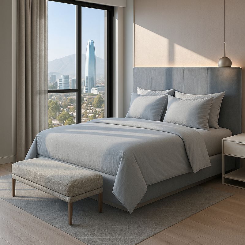 ARMONIA - Ropa de Cama Signature 800 Hilos Gris 2 Plazas