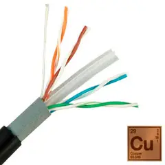 ULINK - CABLE UTP CAT6 305 MTS, EXTERIOR 23 AWG, 100% COBRE. NEGRO