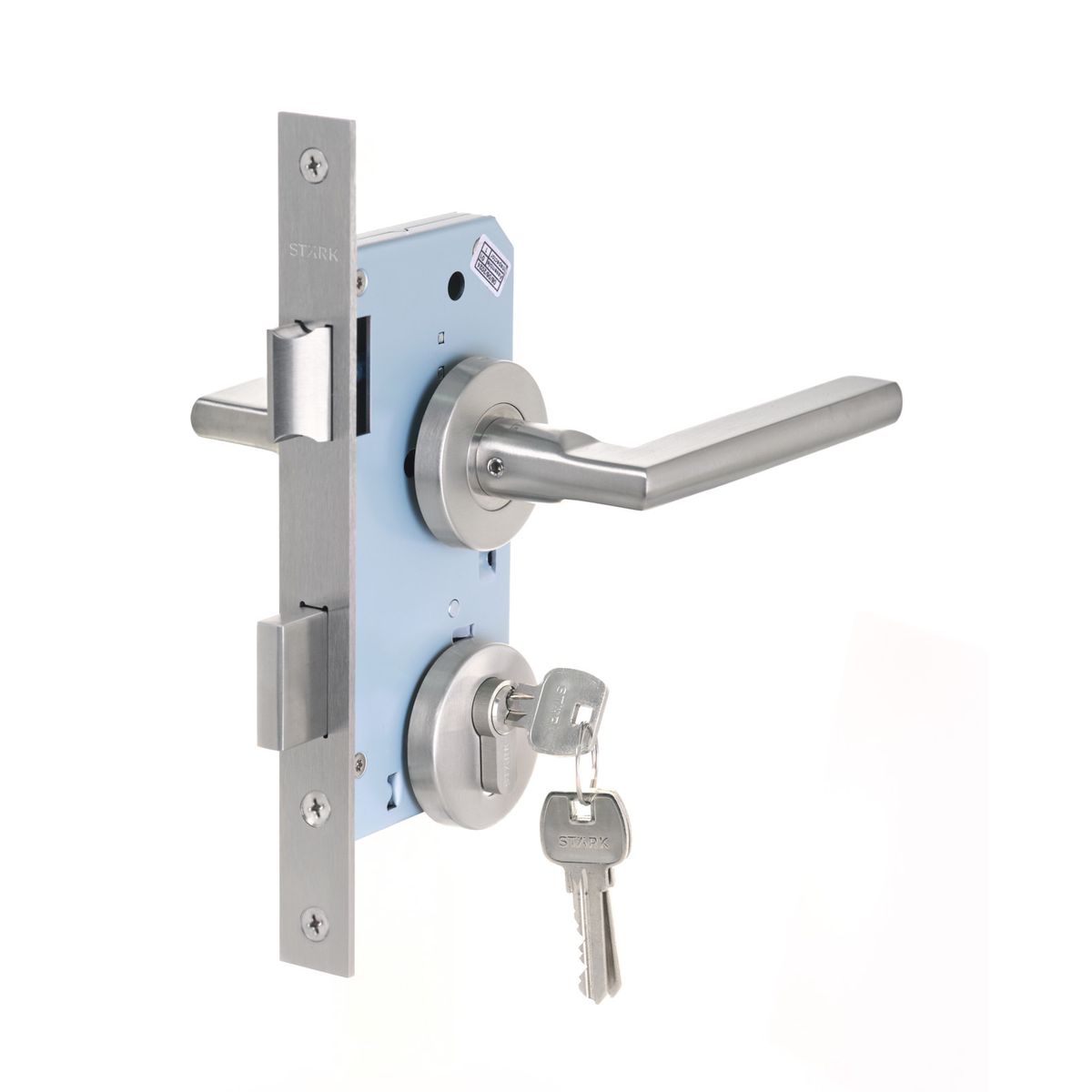 GENERICO - Cerradura embutir Stärk Design ofic-cocina Cilin y Manillas 2 lado MAITE