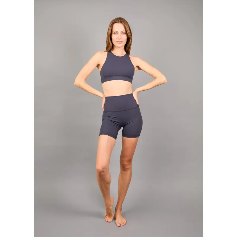 THEA - Legging Cortas Sin Cortes Nix Eggplant Purple