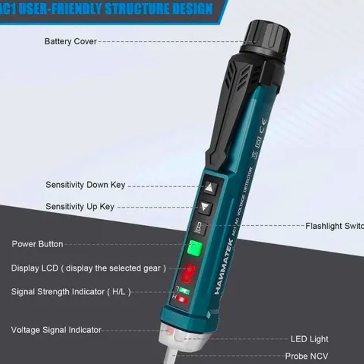 GENERICO - Probador De Voltaje 12v - 1000v Profesional