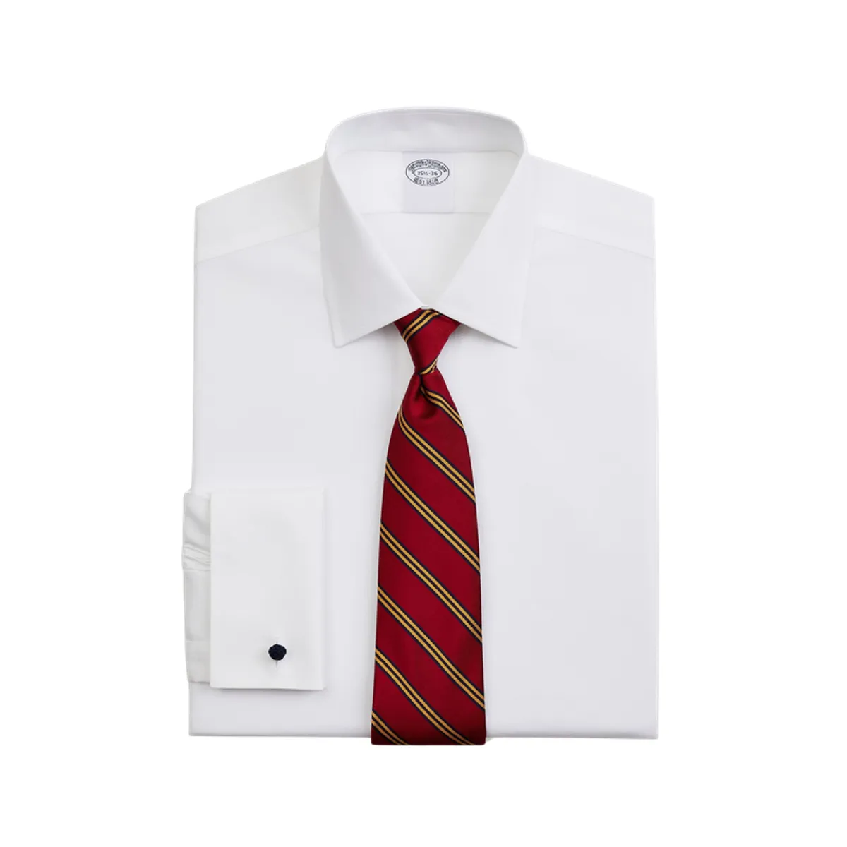 BROOKS BROTHERS - Camisa Cotton Pinpoint Regular Non-Iron Ainsley Blanco