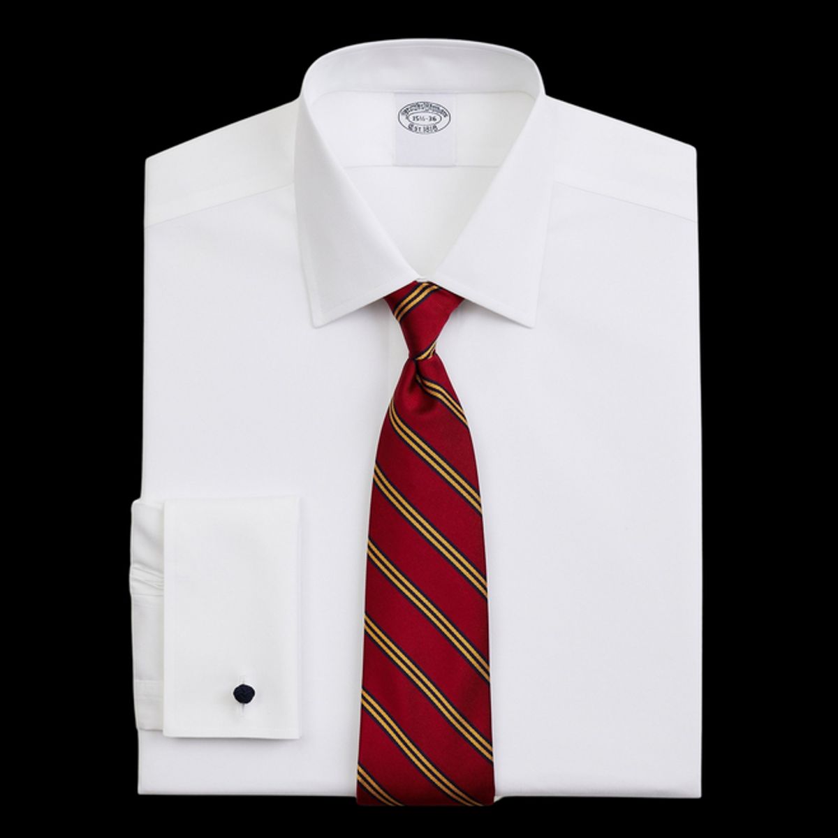 BROOKS BROTHERS - Camisa Cotton Pinpoint Regular Non-Iron Ainsley Blanco