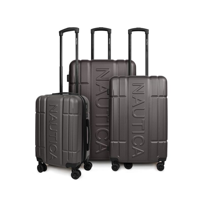 NAUTICA - Set de 3 maletas Amsterdam S+M+L gris Nautica