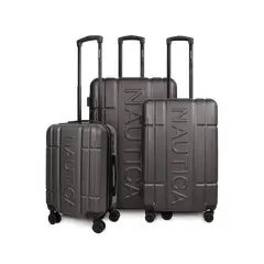 NAUTICA - Set de 3 maletas Amsterdam S+M+L gris