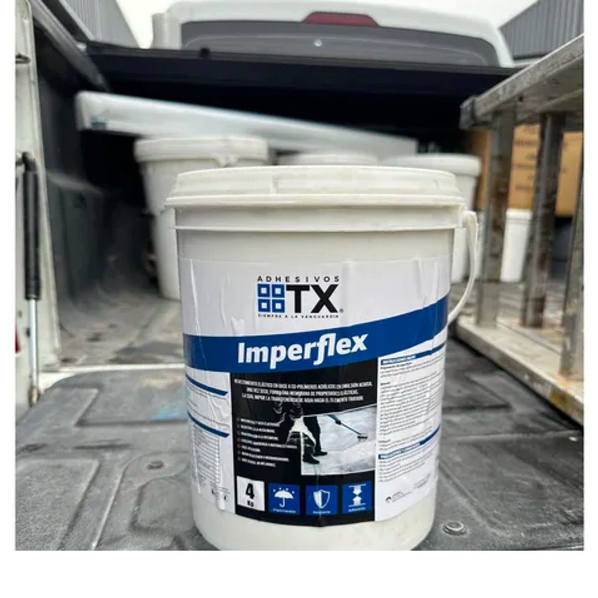 TRANSEX - Imperflex Membrana Impermeable Transex 4kg Galon
