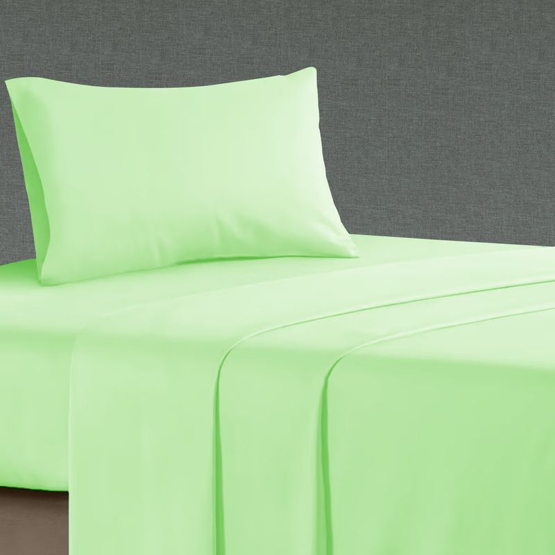 TEXTIL SUPER - SÁBANAS 1 PLAZA COLOR VERDE AGUA