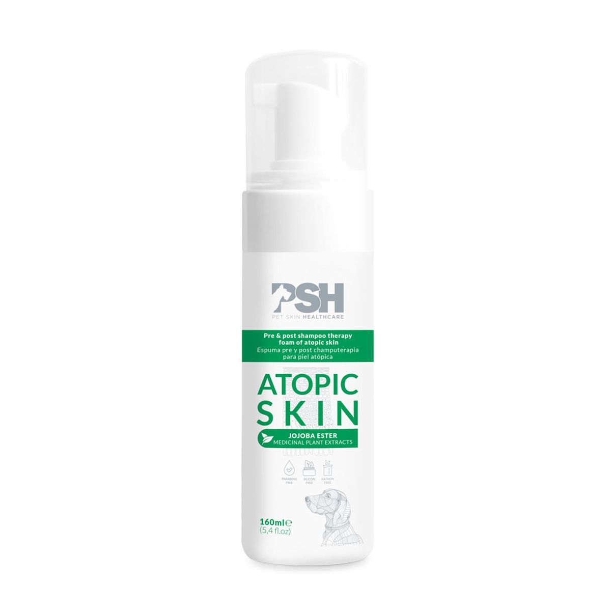 GENERICO - Espuma Coadyuvante para Piel Atópica en Mascotas Atopic Skin PSH 160 ml