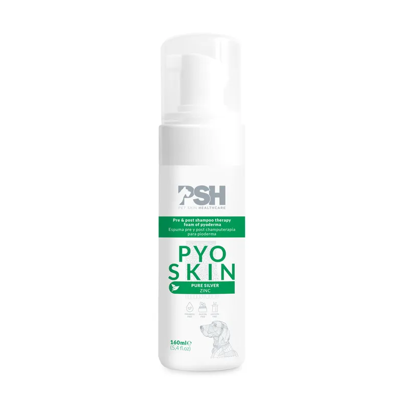 GENERICO - Espuma para Pioderma Coadyuvante en Mascotas Pyo Skin PSH 160 ml