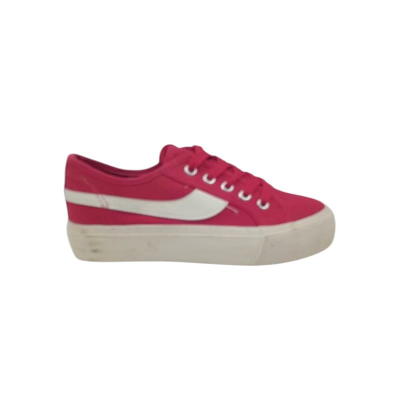 HERIEL - Zapatilla Roja Plataforma Mujer