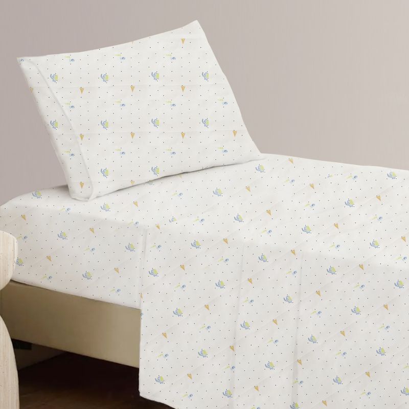 TEXTIL SUPER - SÁBANAS 1 PLAZA ESTAMPADO ELEFANTES