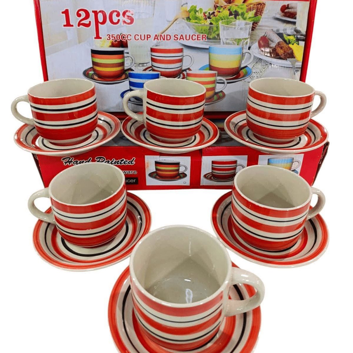 CARIBEE - Set De Tazas 12 piezas Colores