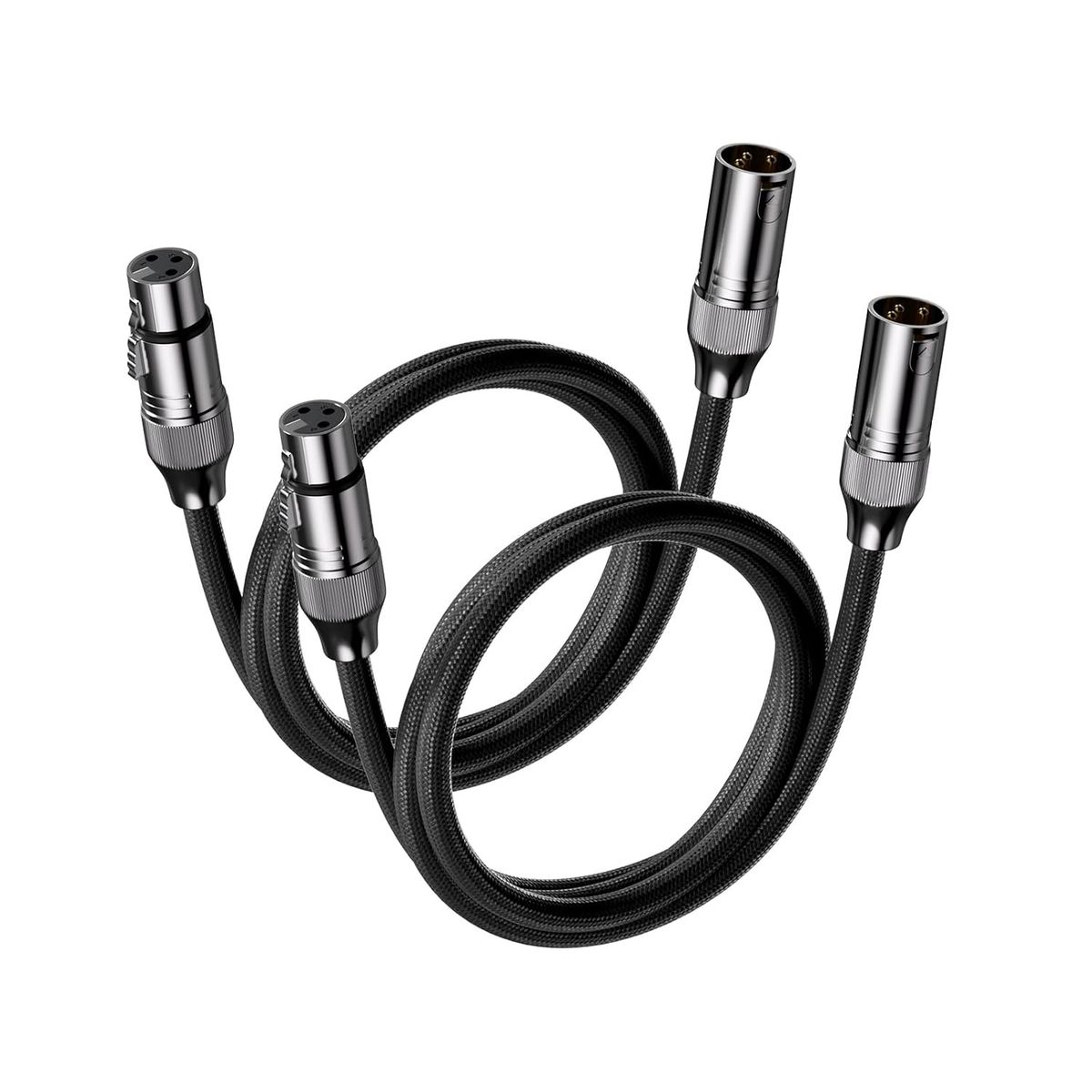 MCI - Par de Cables XLR para Sistemas de Audio 1,2m M/H Fosi Audio