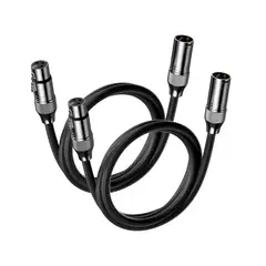 MCI - Par de Cables XLR para Sistemas de Audio 1,2m M/H Fosi Audio