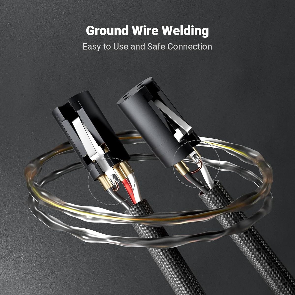 MCI - Par de Cables XLR para Sistemas de Audio 1,2m M/H Fosi Audio