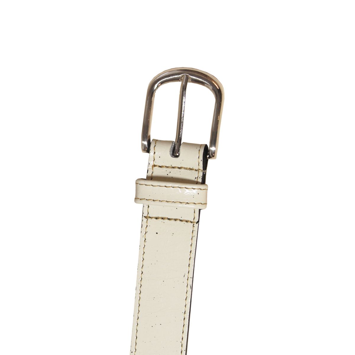 NICOLETTA - Cinturón Cuero Genuino Dalia beige