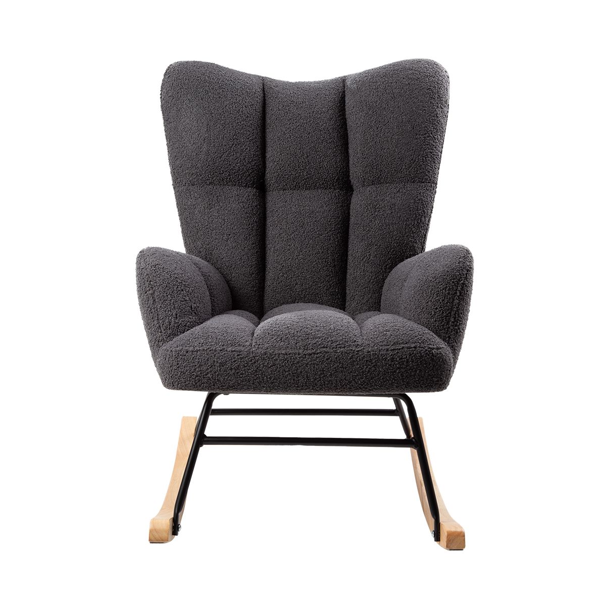 CARESTINO - Silla Mecedora Carestino Alba Gris Topo