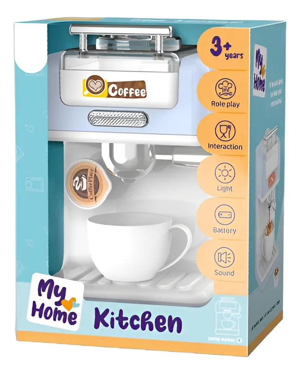 Cafetera Electrica De Juguete + 3a-juguetes Educativos