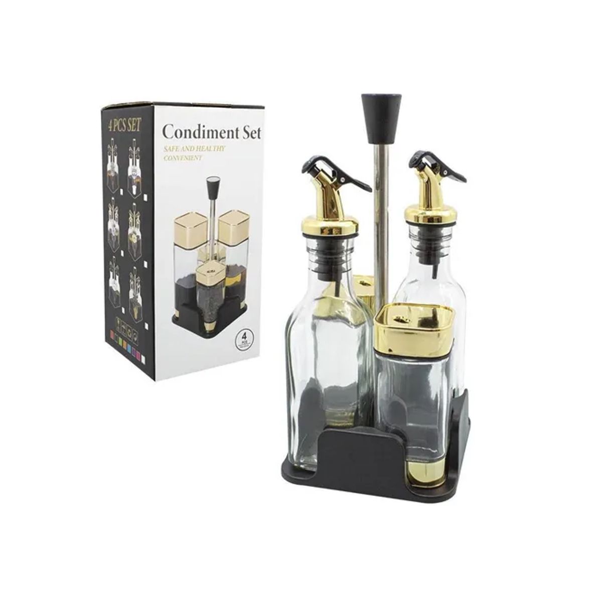 CARIBEE - Set Organizador Condimentos Aceite Vinagre