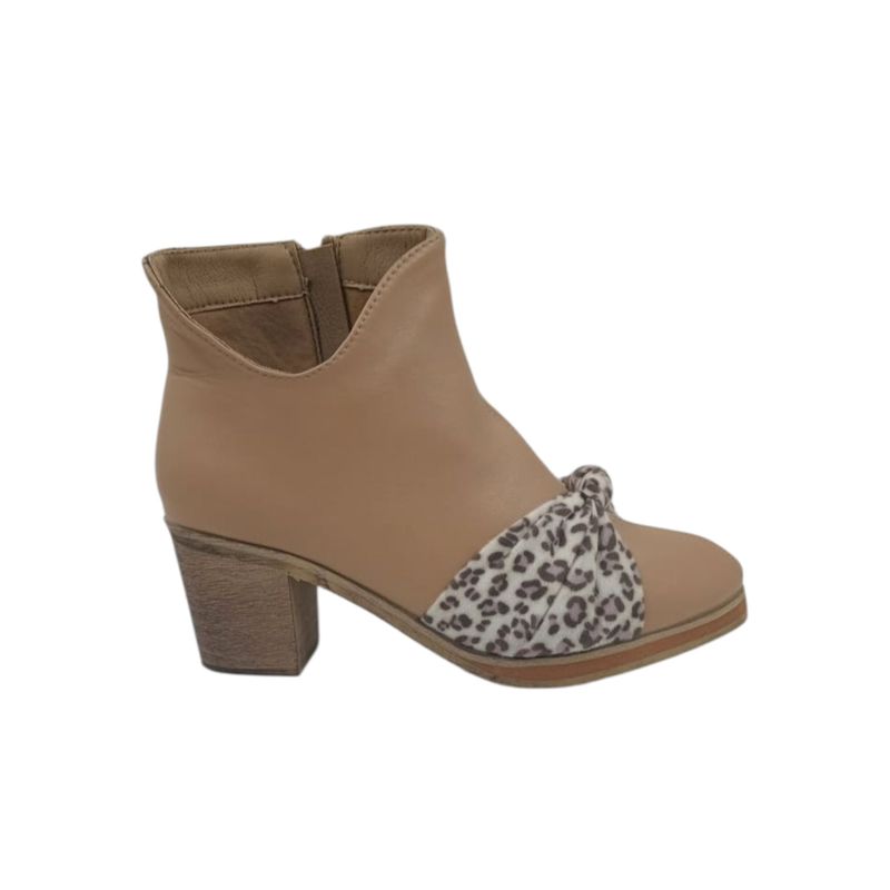 HERIEL - Botín Beige Print  Mujer