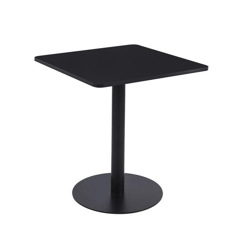 HABITA2 CHILE - Mesa Tubo MDF Negra 70x70 cm -Restaurante