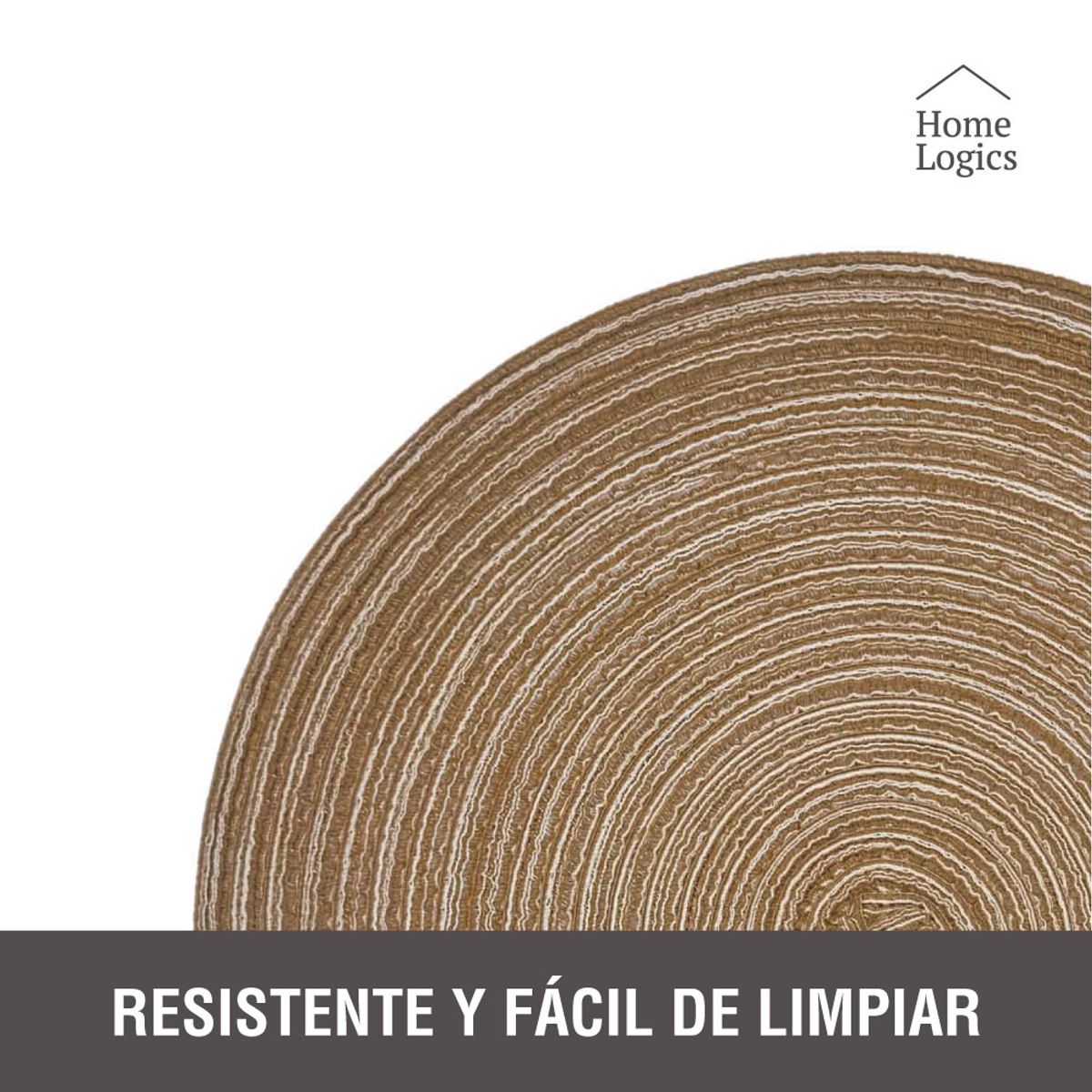 HOME LOGICS - Set 4 Individuales Decorativo Terra Tela Lavable Home Logics