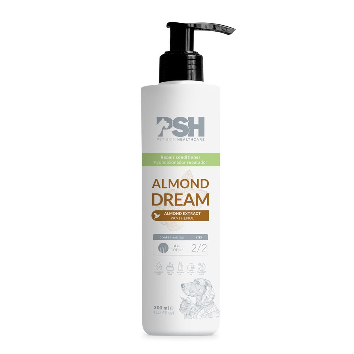 GENERICO - Acondicionador Reparador para Mascotas Almond Dream PSH 300 ml