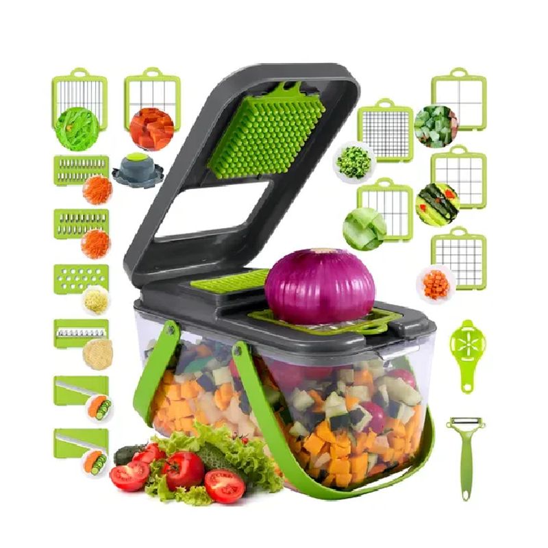 CARIBEE - Cortador Rallador De Verduras, Frutas, quesos 22 Piezas
