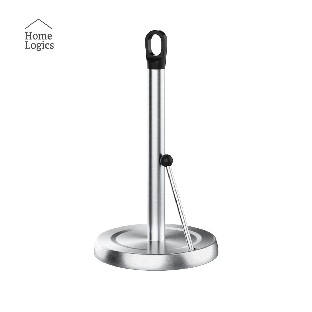 HOME LOGICS - Soporte Para Toalla De Papel Cocina Metálico Negro Moderno