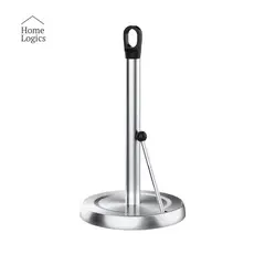 HOME LOGICS - Soporte Para Toalla De Papel Cocina Metálico Negro Moderno