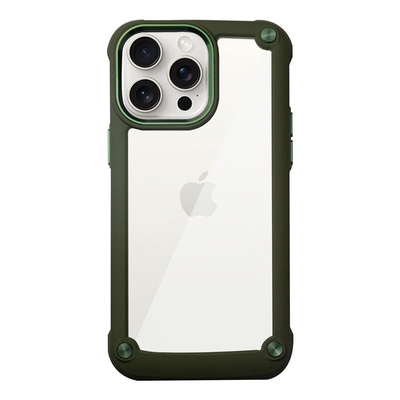 KBOD - Carcasa Anti Golpes Reforzada Kbod Iron Case Para iPhone 15 Plus Verde