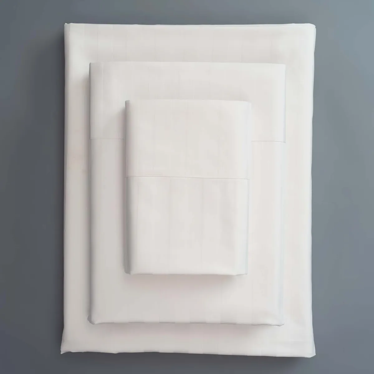 TEXTIL SUPER - SÁBANAS 1,5 PLAZAS BLANCAS LISTADAS