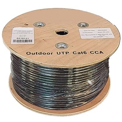 Imagen 2 del producto CABLE UTP CAT6 100 MTS, EXTERIOR 23 AWG, CCA. NEGRO