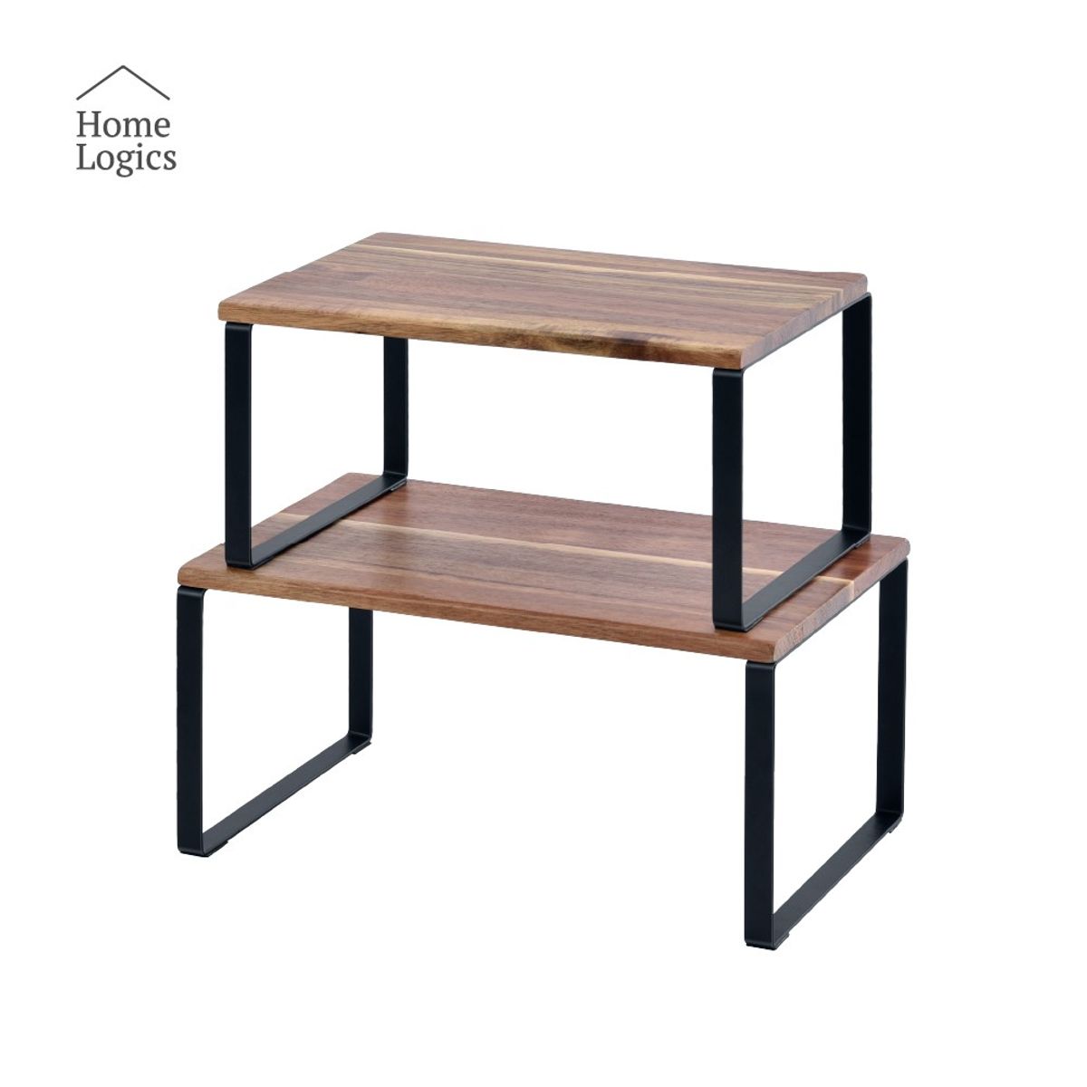 HOME LOGICS - Estantes Organizadores 2 Repisa Apilable Cocina Home Logics