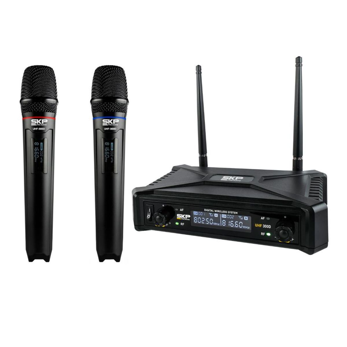 SKP - Sistema doble inalambrico de mano SKP UHF-300D