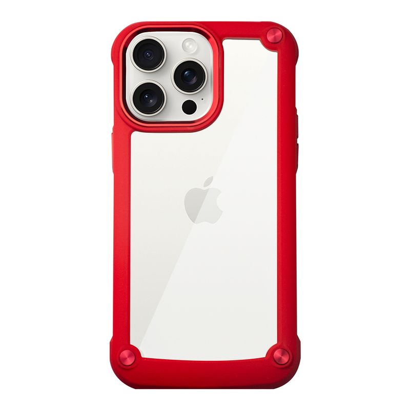 KBOD - Carcasa Anti Golpes Reforzada Kbod Iron Case Para iPhone 15 Pro Rojo