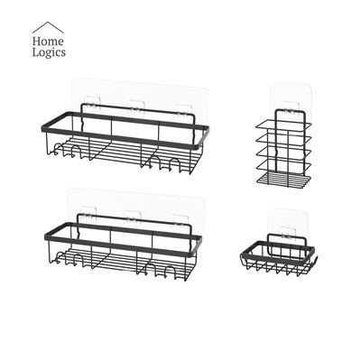 Imagen 2 del producto Set 4 Organizador Ducha Repisa Adhesivo Esquinero Colgadores